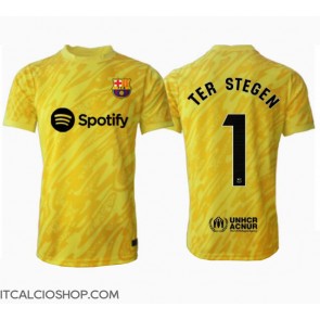 Barcelona Ter Stegen #1 Portiere Prima Maglia 2024-25 Manica Corta